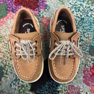 Sperry Kids Tan Moccasins